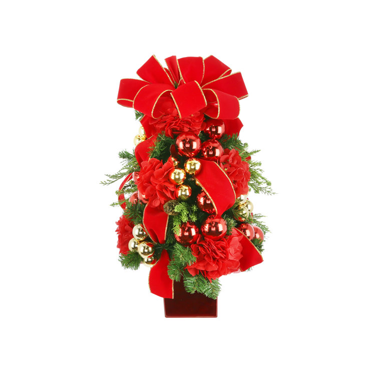 Creative Displays, Inc. Evergreen Holiday Tree Decorated with